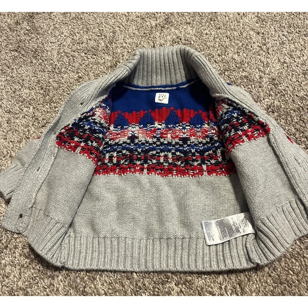 Baby Gap‎ Infant Christmas Gnome Button Up Sweater 3-6M